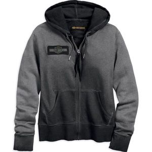 Harley Davidson Women's Embroidered Eagle Zippered